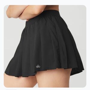 ALO Yoga Varsity Tennis Skort Black (M)